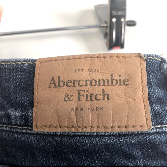 Abercrombie & Fitch Low Rise Distressed Slim Straight Jeans, Size 0, Waist 25 - Picture 15 of 16